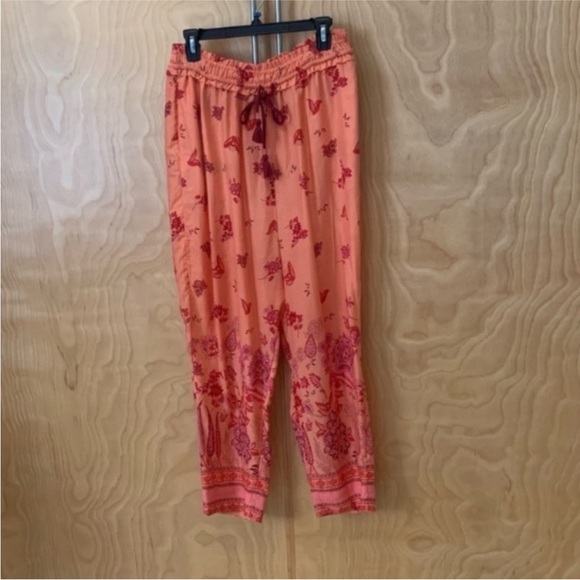 Anthropology Floral Peach Pants size S - Picture 3 of 4